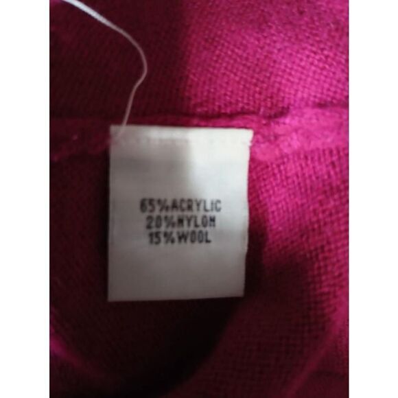 Kenneth Cole Ladies Large Pink Long Sleeve Cardigan Sweater‎ Wool Blend - Picture 7 of 8